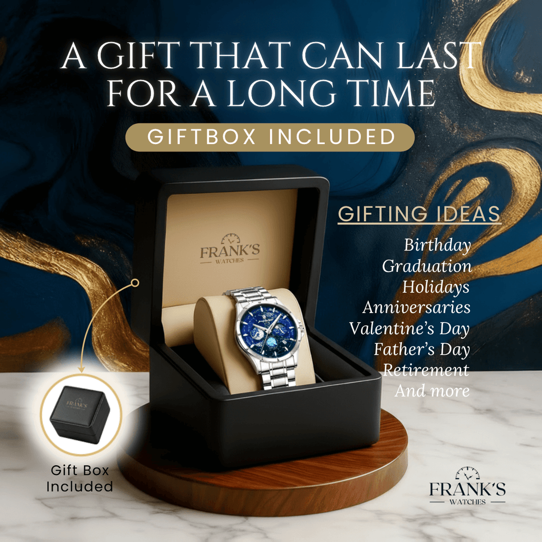 Troy | Men’s Moon Phase Multifunction Quartz Watch | 42mm