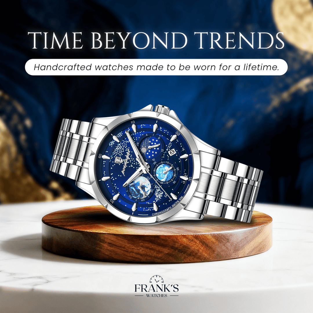 Troy | Men’s Moon Phase Multifunction Quartz Watch | 42mm