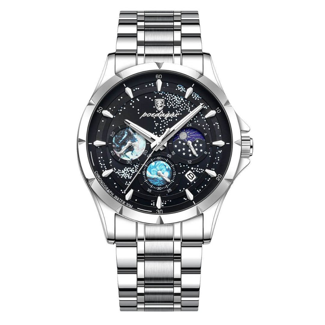 Troy | Men’s Moon Phase Multifunction Quartz Watch | 42mm