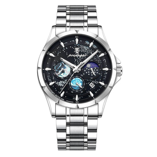Troy | Men’s Moon Phase Multifunction Quartz Watch | 42mm