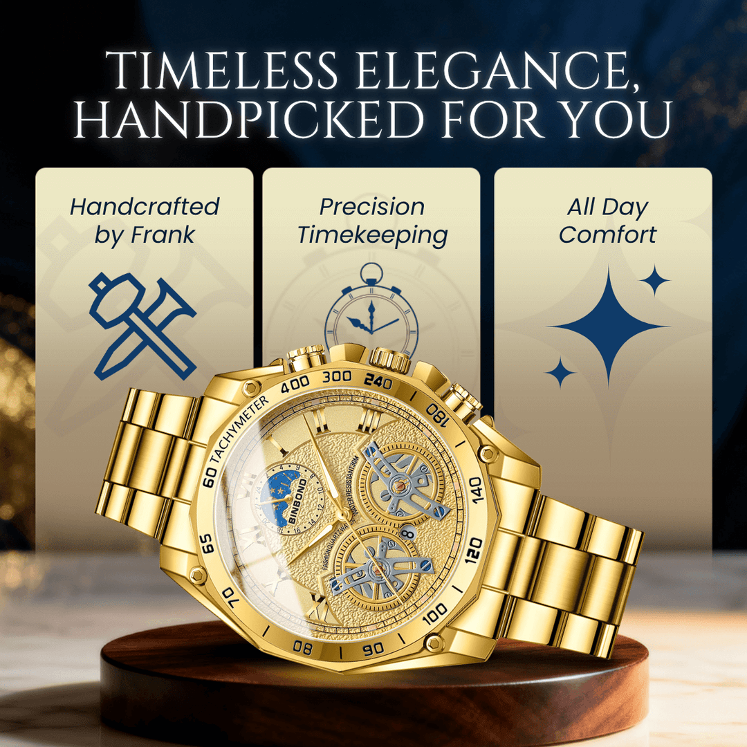 Adams | Luxury Multifunction Quartz Wristwatch | 44mm