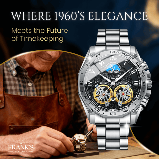 Adams | Luxury Multifunction Quartz Wristwatch | 44mm