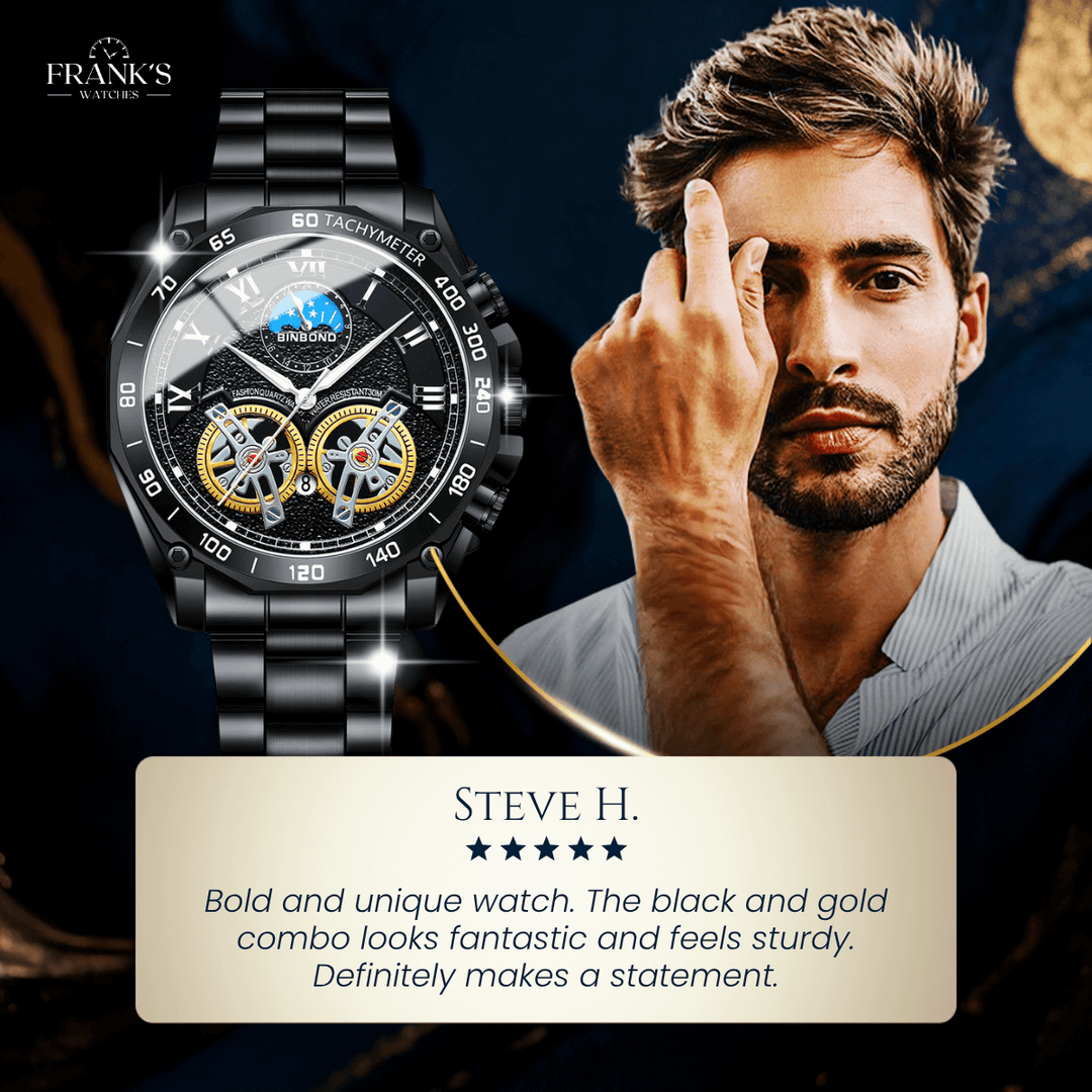 Adams | Luxury Multifunction Quartz Wristwatch | 44mm