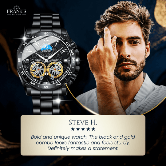 Adams | Luxury Multifunction Quartz Wristwatch | 44mm