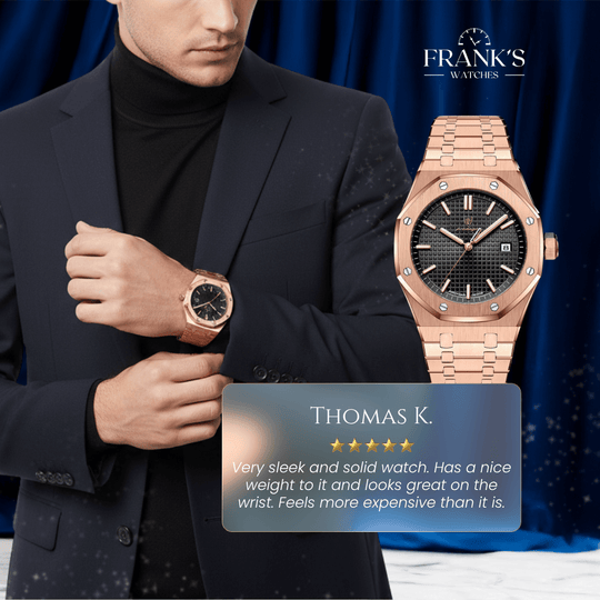 Aldenford | Men’s Stainless Steel Quartz Wristwatch | 43mm