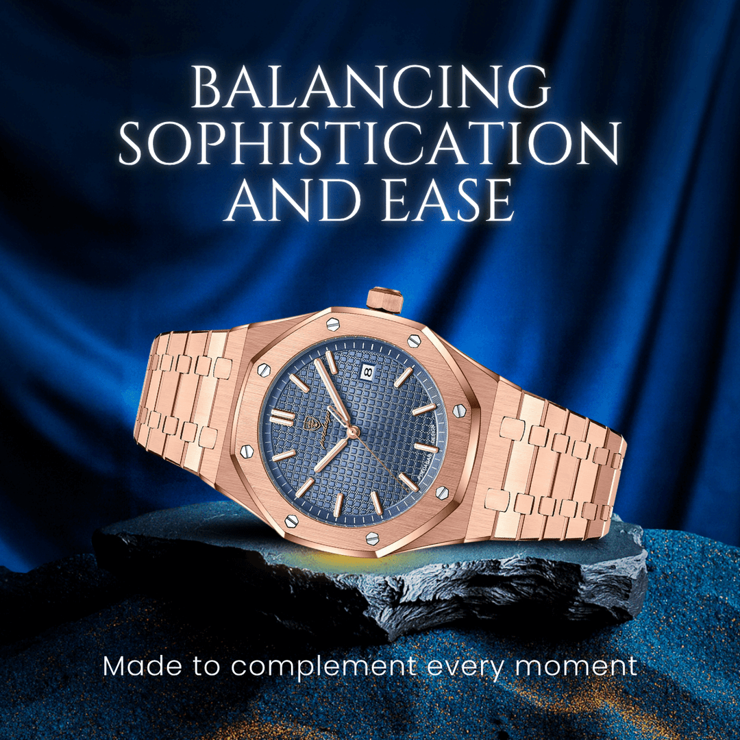 Aldenford | Men’s Stainless Steel Quartz Wristwatch | 43mm