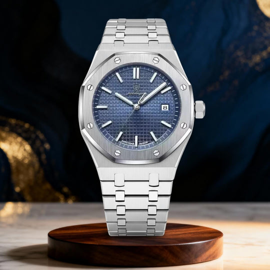 Aldridge | Octagonal Bezel Quartz Calendar Watch | 43mm