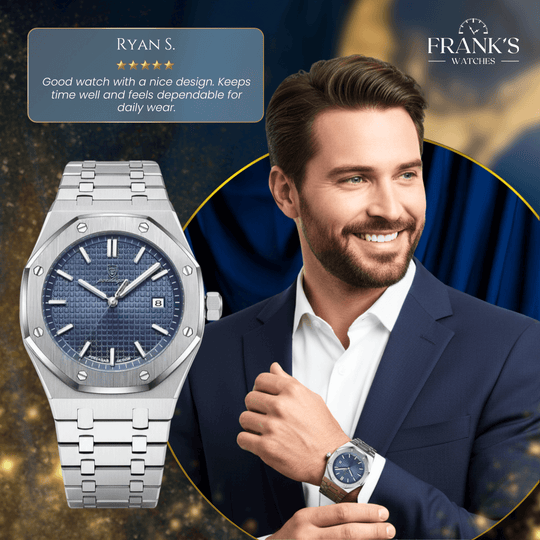 Aldridge | Octagonal Bezel Quartz Calendar Watch | 43mm