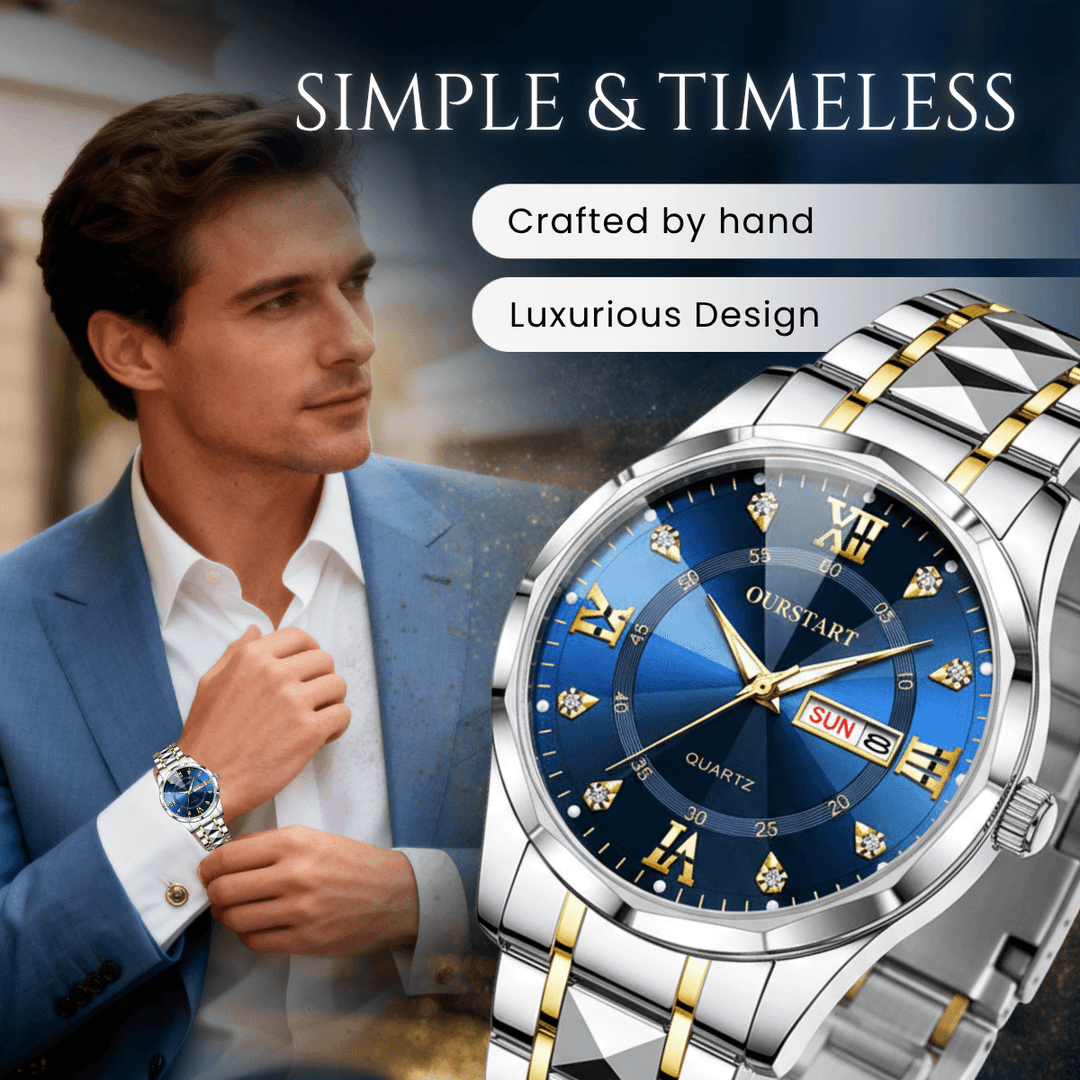 Alexander | Luxury Roman Index Quartz Watch | 41mm