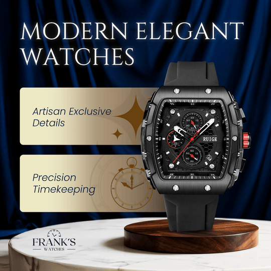 Arlington | Rectangular Sport Chronograph Quartz Watch | 45mm