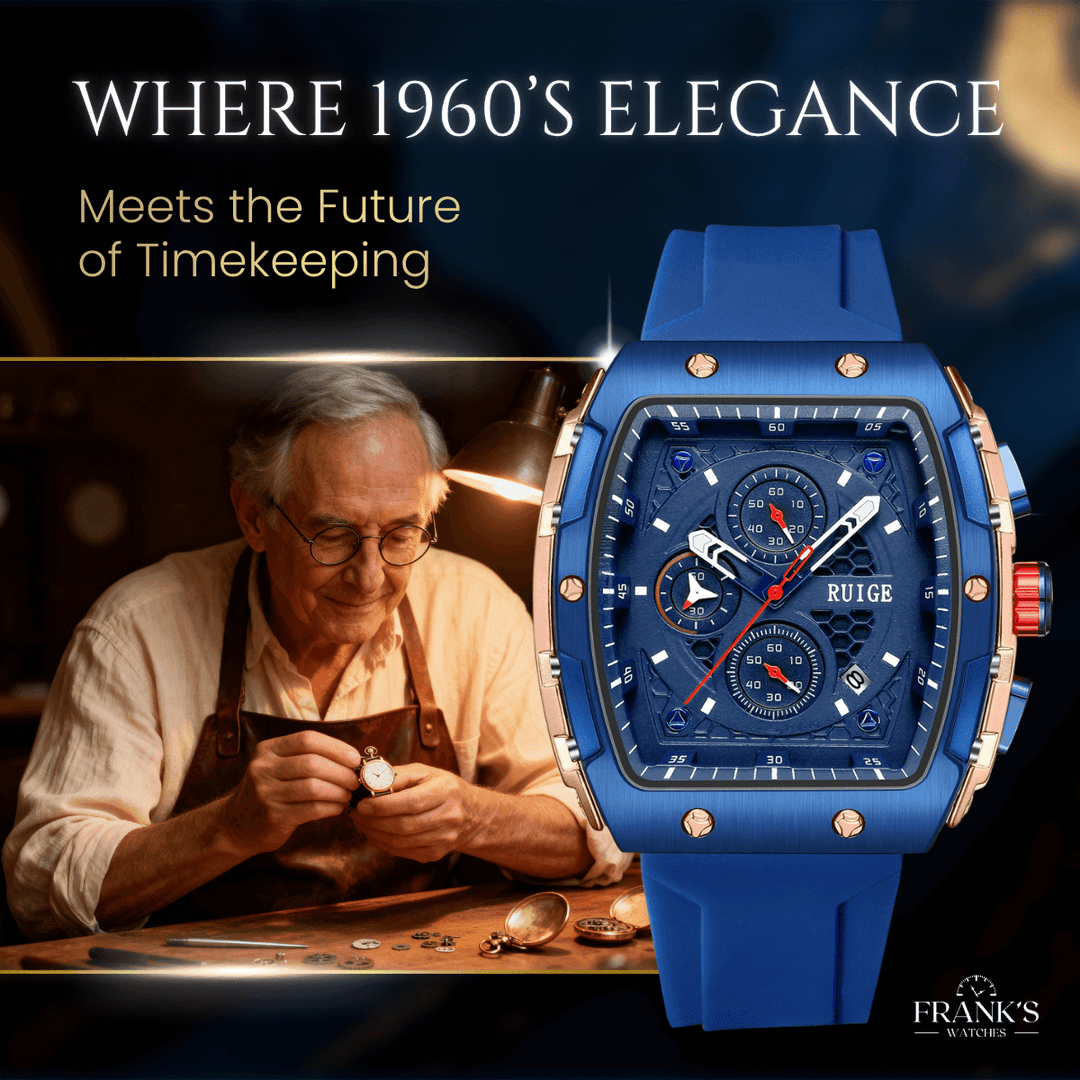 Arlington | Rectangular Sport Chronograph Quartz Watch | 45mm