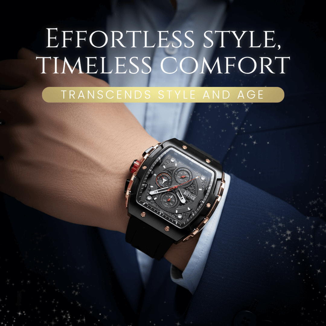 Arlington | Rectangular Sport Chronograph Quartz Watch | 45mm