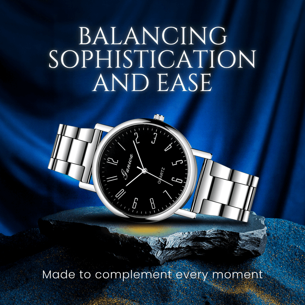 Augustus | Ultra-Slim Stainless Steel Wristwatch | 38mm