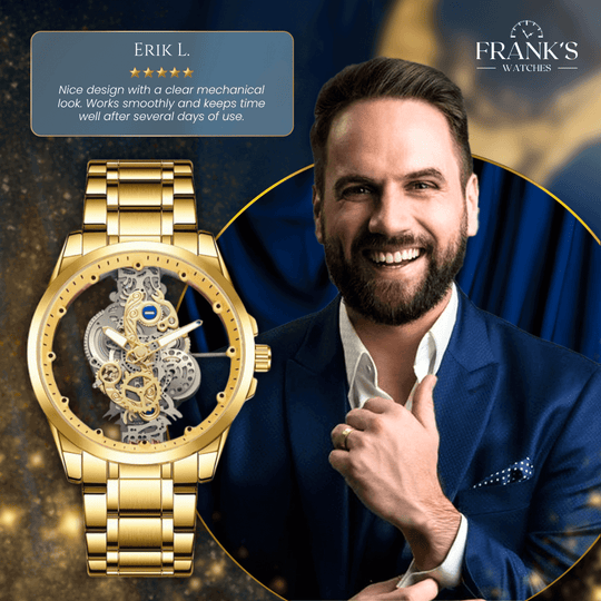 Barrett | Hollow Mechanical Skeleton Wristwatch | 40mm