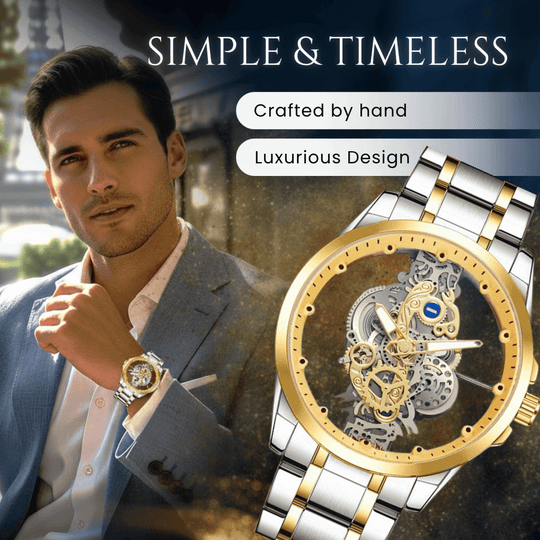 Barrett | Hollow Mechanical Skeleton Wristwatch | 40mm