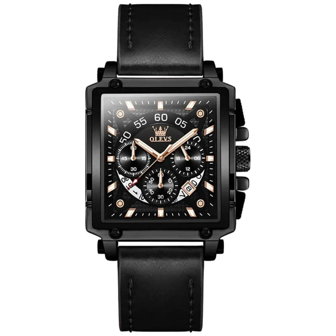Barrington | Ascend Rectangular Business Chronograph Watch | 42×45mm