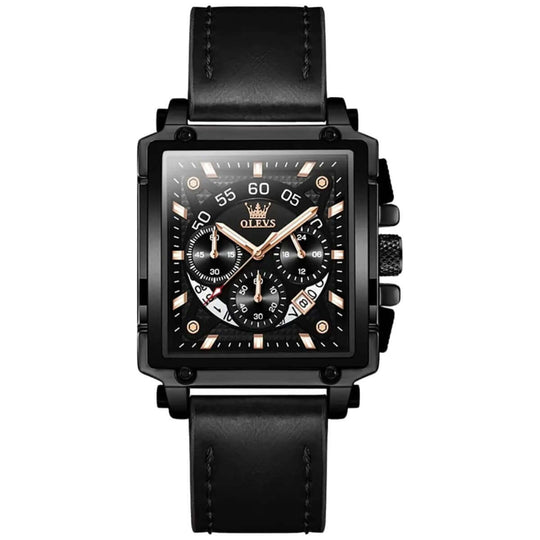 Barrington | Ascend Rectangular Business Chronograph Watch | 42×45mm