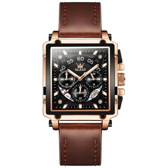 Barrington | Ascend Rectangular Business Chronograph Watch | 42×45mm
