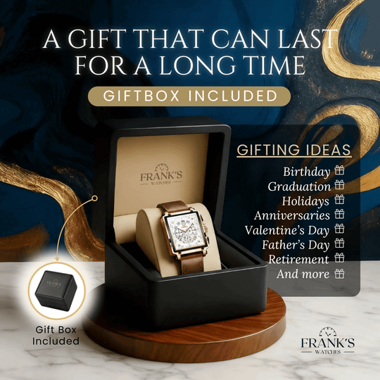 Barrington | Ascend Rectangular Business Chronograph Watch | 42×45mm