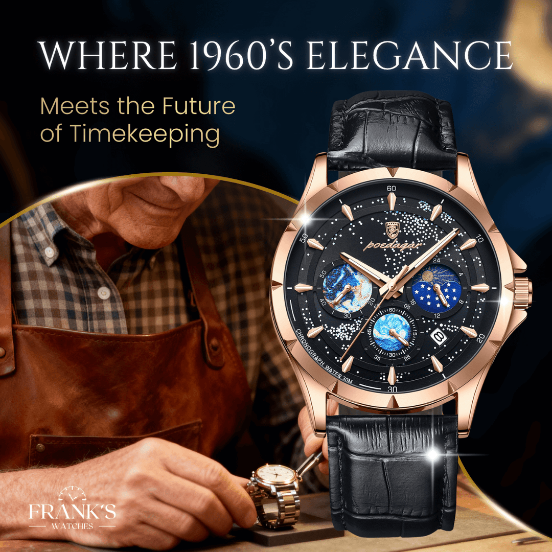 Beaumont | Men’s Moon Phase Multifunction Quartz Watch | 42mm