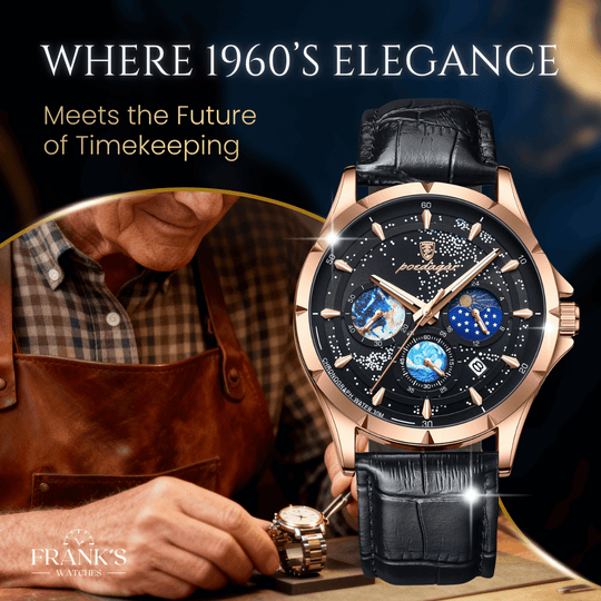 Beaumont | Men’s Moon Phase Multifunction Quartz Watch | 42mm