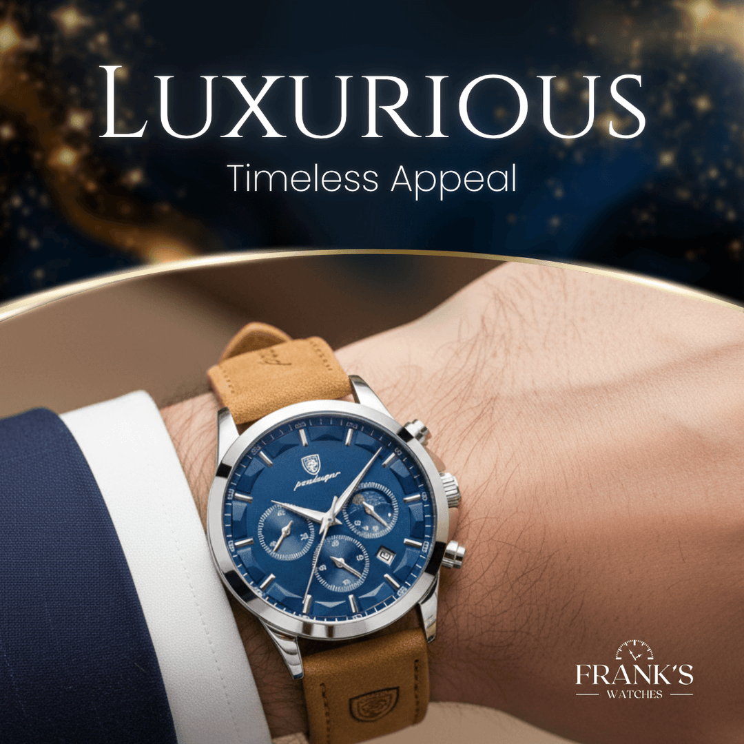 Beckford | Men’s Moon Phase Chronograph Quartz Watch | 43mm