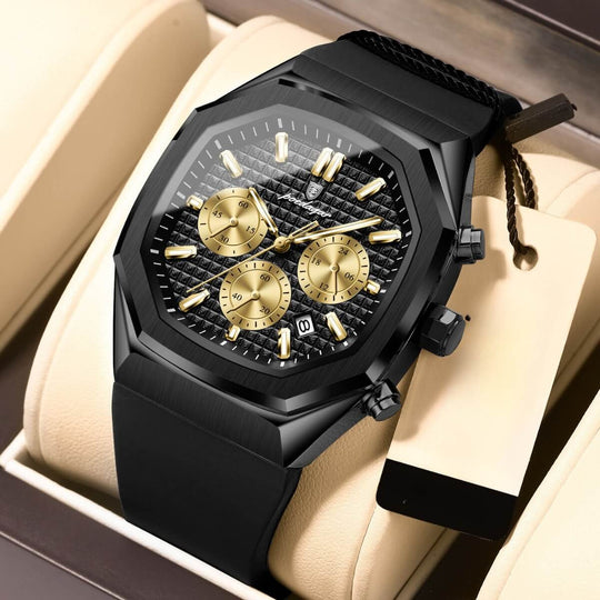 Bellingham | Modern Geometric Dial Chronograph Watch | 42mm