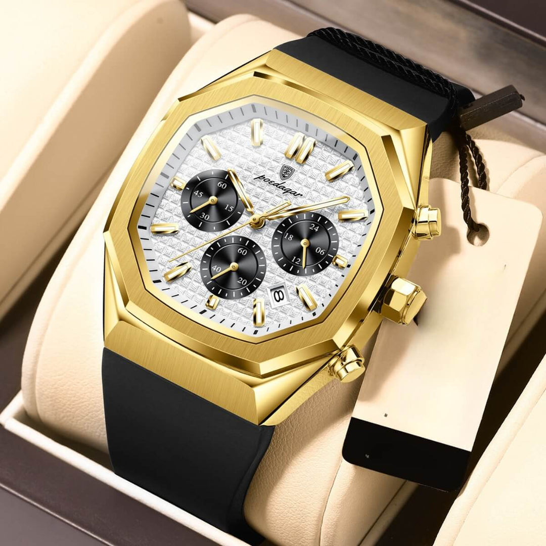 Bellingham | Modern Geometric Dial Chronograph Watch | 42mm