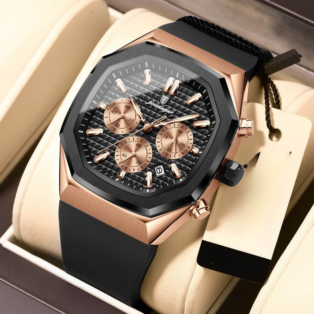 Bellingham | Modern Geometric Dial Chronograph Watch | 42mm