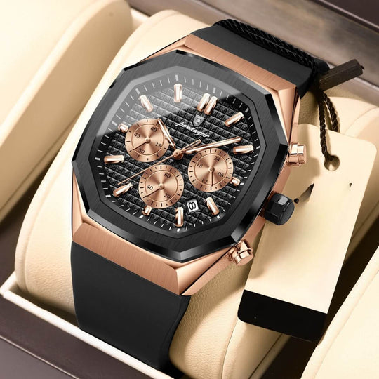 Bellingham | Modern Geometric Dial Chronograph Watch | 42mm