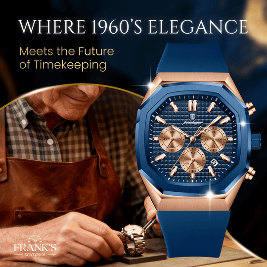 Bellingham | Modern Geometric Dial Chronograph Watch | 42mm