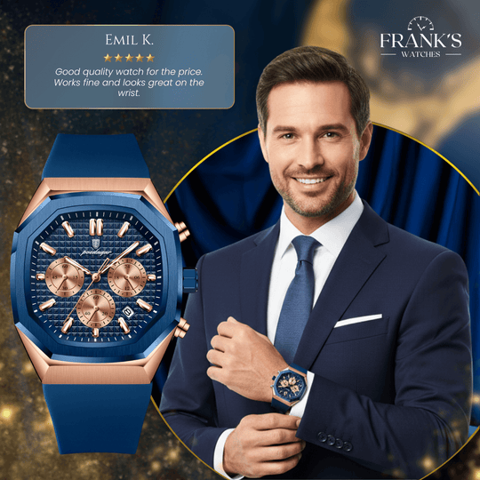 Bellingham | Modern Geometric Dial Chronograph Watch | 42mm