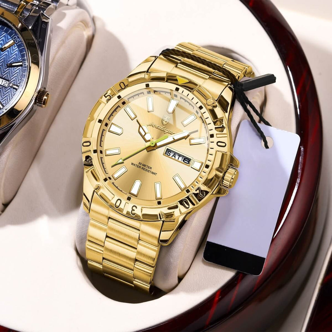 Belmont | Men’s Stainless Steel Quartz Calendar Watch | 40.5mm