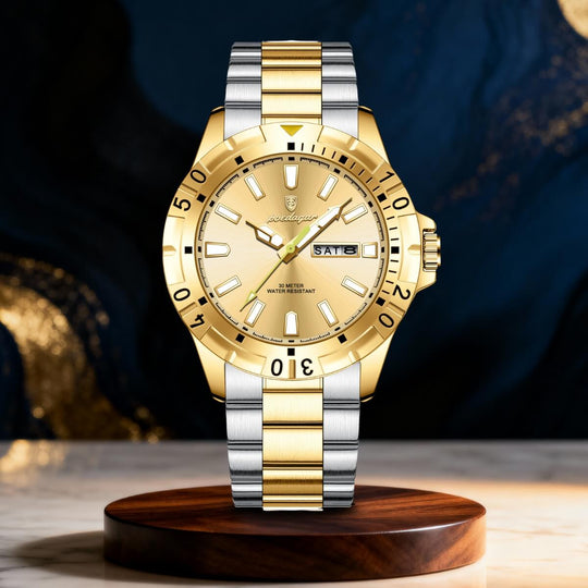 Belmont | Men’s Stainless Steel Quartz Calendar Watch | 40.5mm