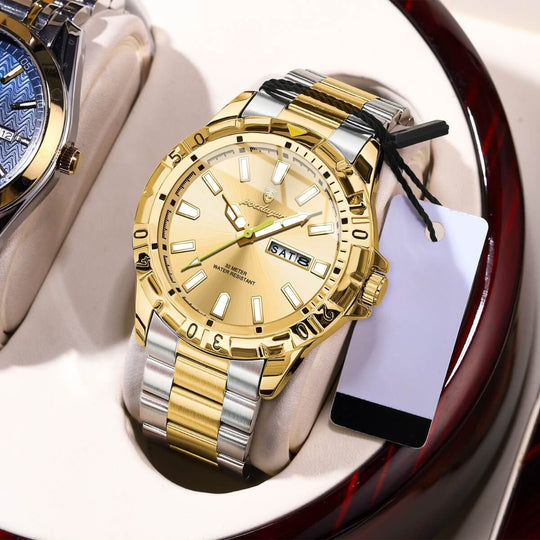 Belmont | Men’s Stainless Steel Quartz Calendar Watch | 40.5mm