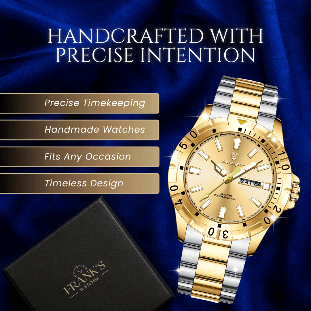 Belmont | Men’s Stainless Steel Quartz Calendar Watch | 40.5mm