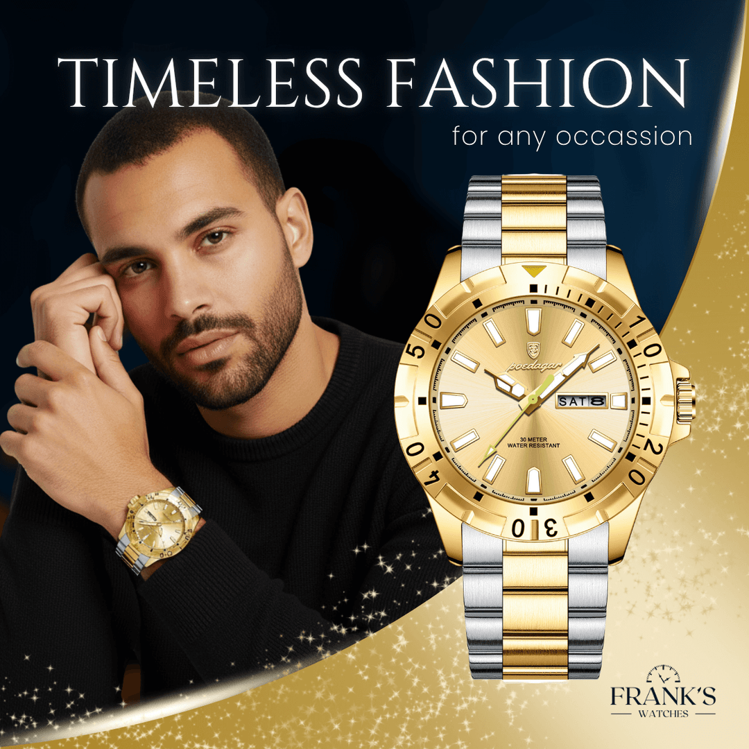 Belmont | Men’s Stainless Steel Quartz Calendar Watch | 40.5mm