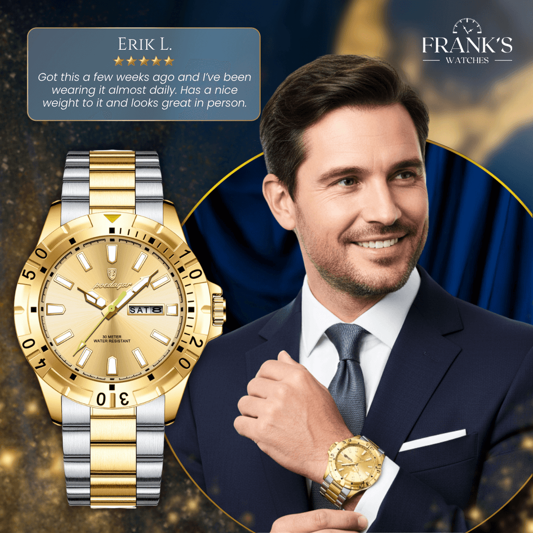 Belmont | Men’s Stainless Steel Quartz Calendar Watch | 40.5mm