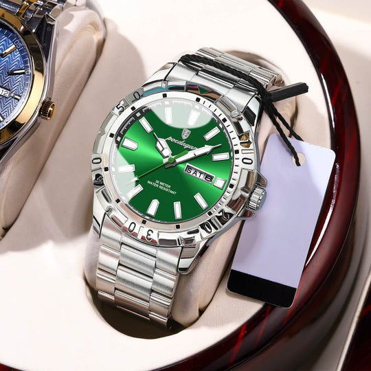 Belmont | Men’s Stainless Steel Quartz Calendar Watch | 40.5mm