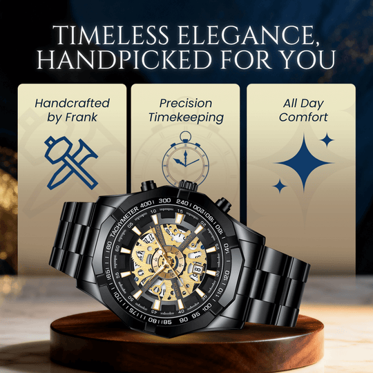 Bentley | Luxury Skeleton Dial Quartz Wristwatch | 44mm