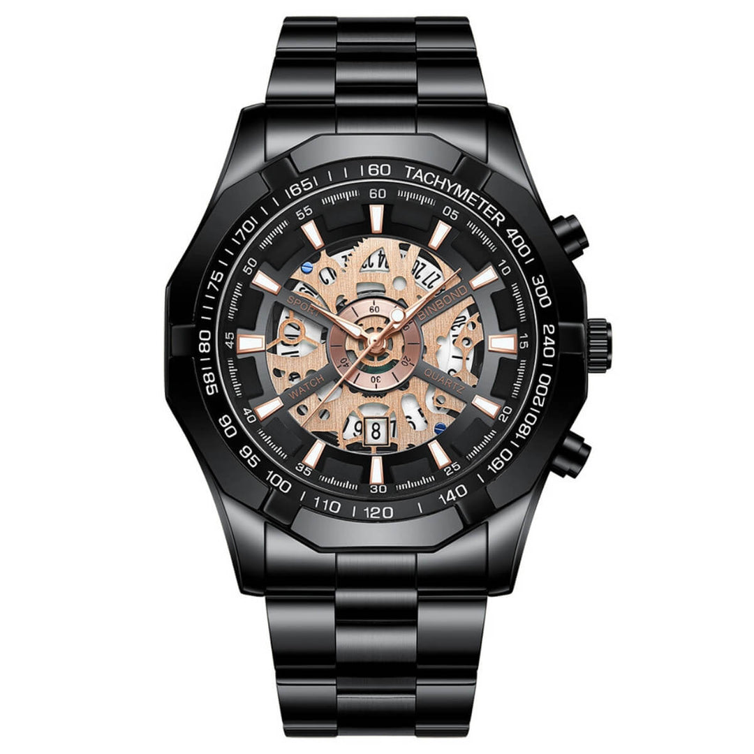 Bentley | Luxury Skeleton Dial Quartz Wristwatch | 44mm