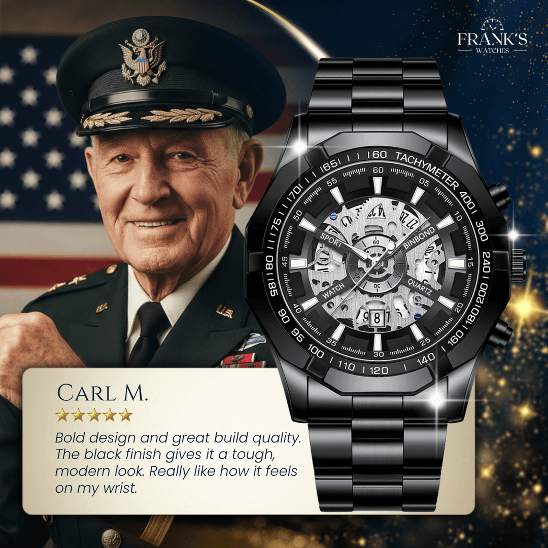 Bentley | Luxury Skeleton Dial Quartz Wristwatch | 44mm