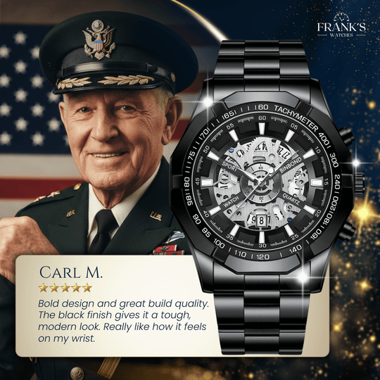 Bentley | Luxury Skeleton Dial Quartz Wristwatch | 44mm