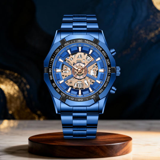 Bentley | Luxury Skeleton Dial Quartz Wristwatch | 44mm