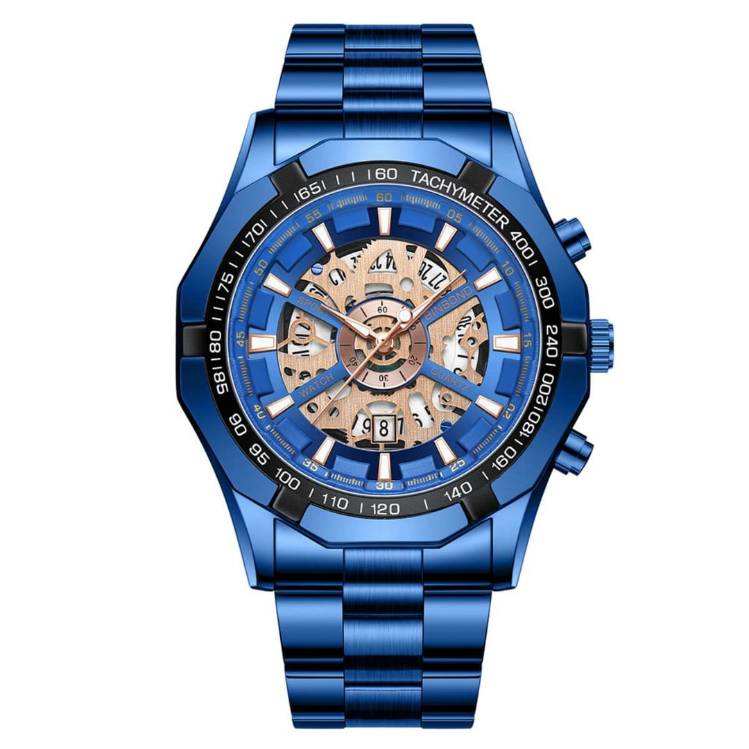Bentley | Luxury Skeleton Dial Quartz Wristwatch | 44mm
