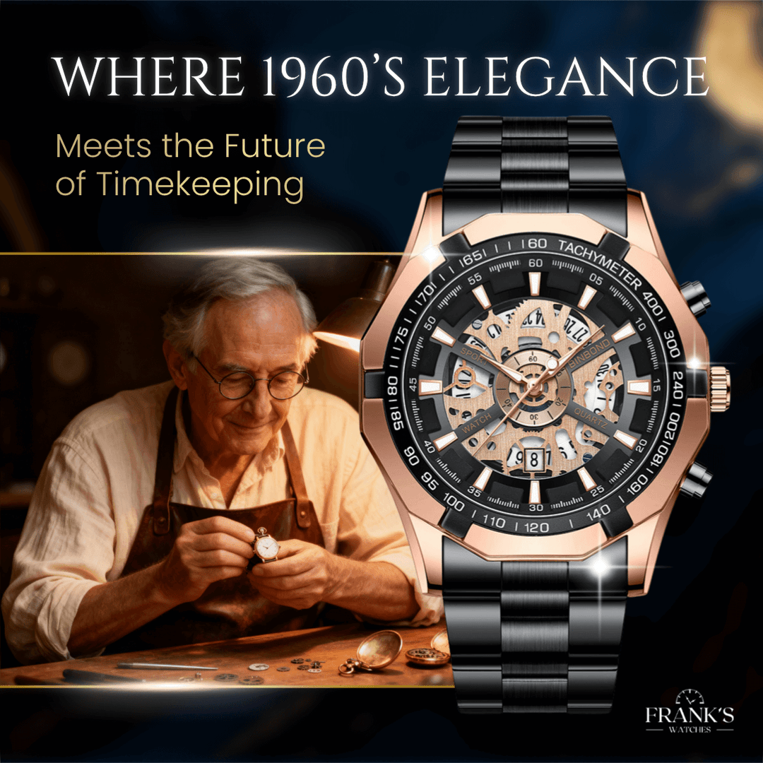 Bentley | Luxury Skeleton Dial Quartz Wristwatch | 44mm