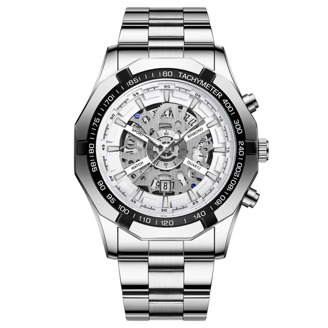 Bentley | Luxury Skeleton Dial Quartz Wristwatch | 44mm