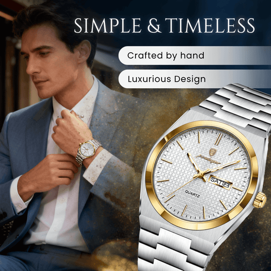 Blakely | Men’s Stainless Steel Quartz Calendar Watch | 41mm