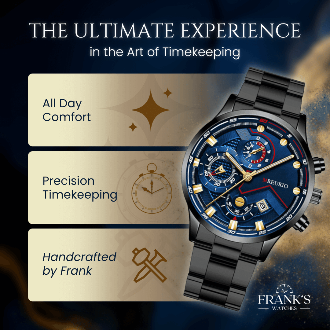 Brenton | Men’s Multifunction Calendar Quartz Watch | 41.5mm