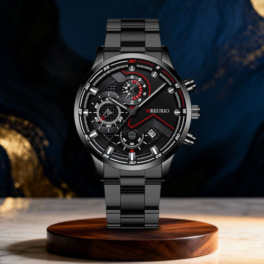 Brenton | Men’s Multifunction Calendar Quartz Watch | 41.5mm